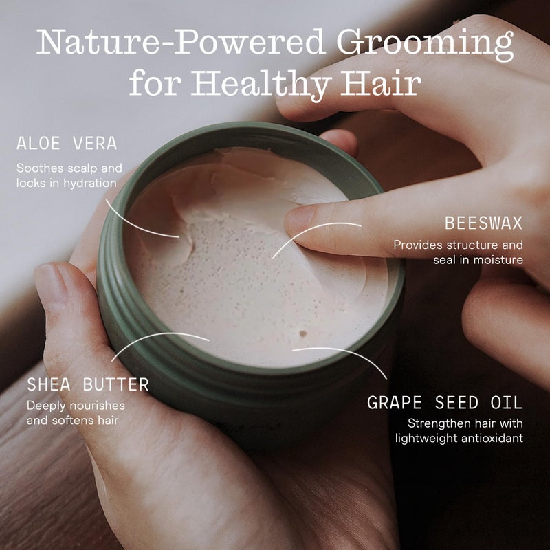 Firsthand Supply All-Purpose Hair Pomade for Men & Women - Flexible Firm Hold with Natural, Low Shine â€“ Organic, Water Based Pomade - Nourishing Aloe & Shea Butter - All Hair Types & Lengths - 3oz - Image 3