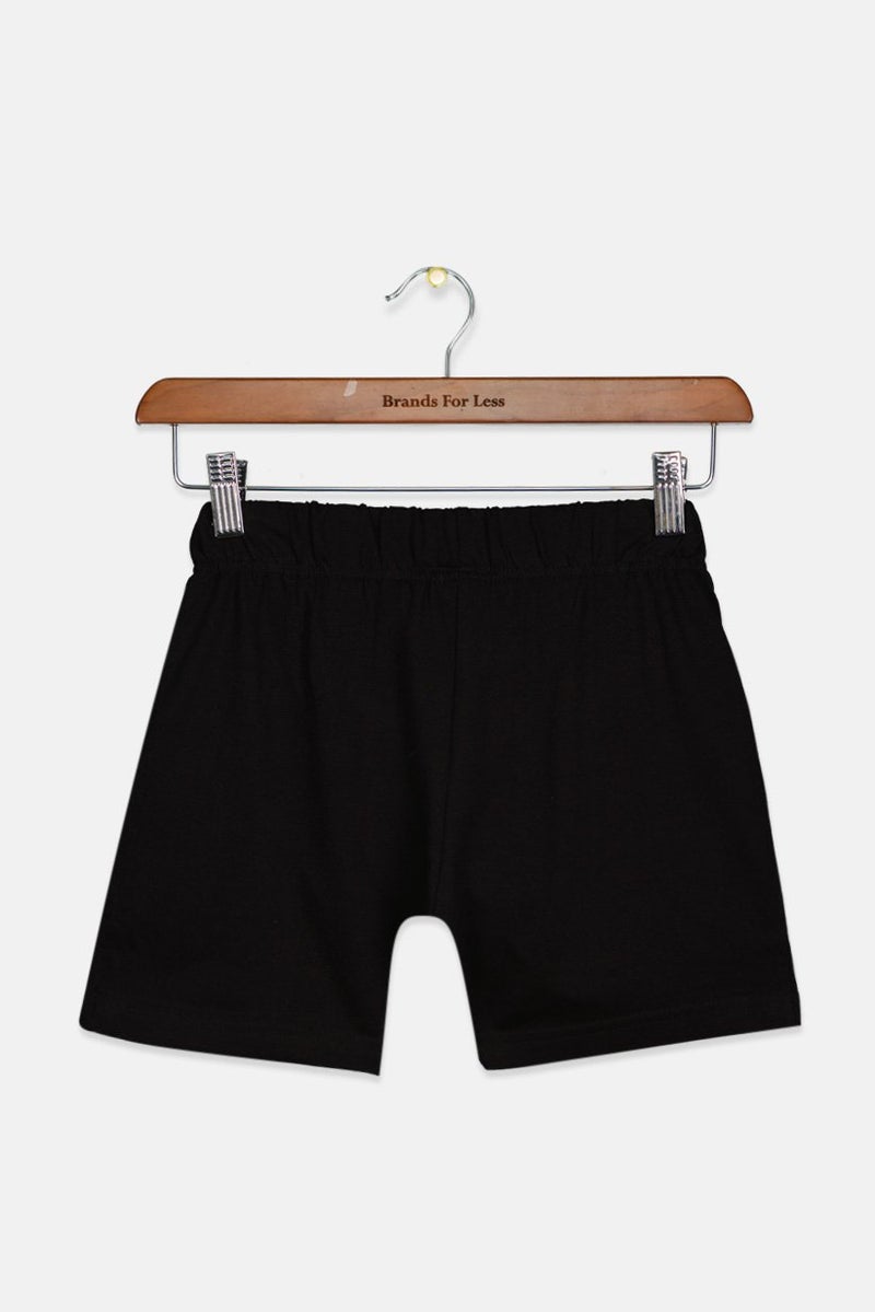 DIFUZED Kids Boy Graphic Print Pull On Shorts, Black - Image 2