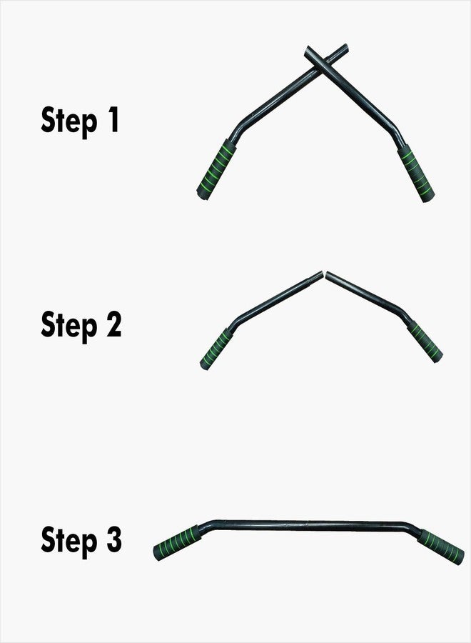 ROXAN Polyester Wall Mount/Chin Up Bar | Fully Adjustable Stud Mounting/Chin Up Bar | Heavy Duty Wall Mounted/Chin Up Bar | Upper Body Workout Chin Up bar - Image 3
