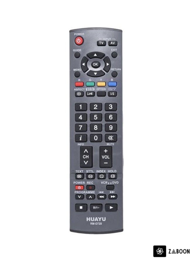 Zaboon Remote Control For Panasonic Black