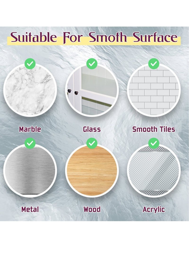 Ceiling Hooks, Self Adhesive Stainless Steel Eye Hooks, No Hole Hanger, Transparent Waterproof Seamless Oilproof Wall Hooks 4.5KG(max) for Hanging Plant Lights(10PCS)  - Image 2