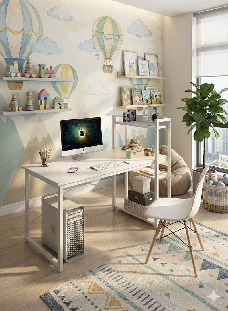 Home Desk With Bookshelf for computers, games, writing and studying EI-107 - Image 1