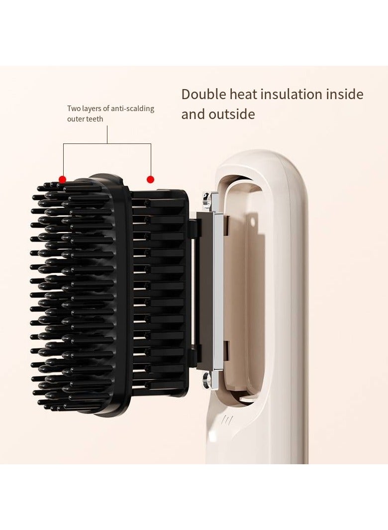 general Mini Ionic Straightening Comb – Travel-Friendly Straightener & Curler for Men/Women, Dual-Use Hair Styling Tool - Image 4