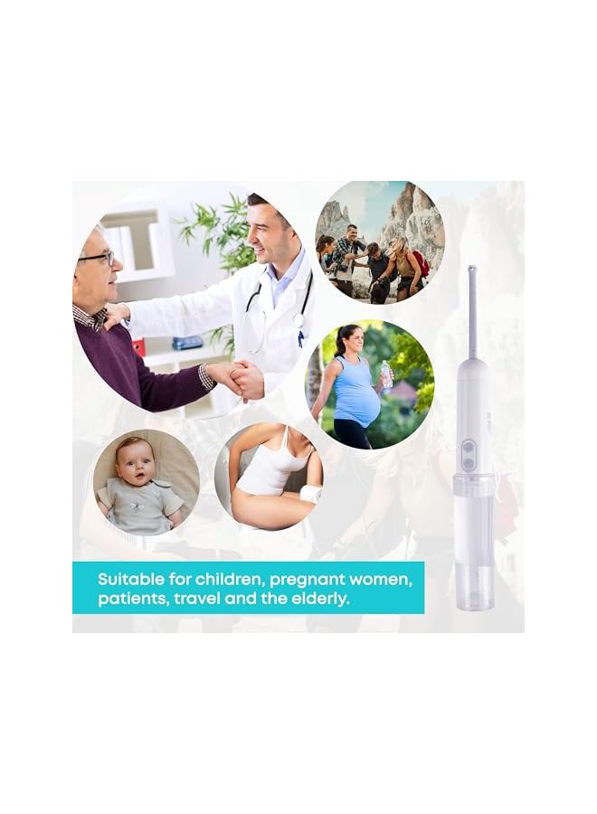 The Bros Portable Bidet Without Connector - Foldable Handheld Personal Travel Bidet with 2 Pressure Options - Electric Sprayer Toilet for Personal Hygiene - White - Image 5