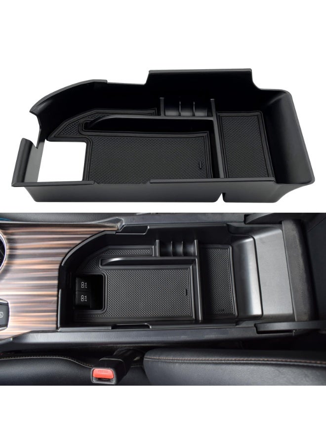 منظم للكونسول الوسطي (صينية داخلية لصندوق مسند الذراع) - متوافق مع سيارات Toyota Camry فئات XLE وXSE (2018-2022) وفئات LE وSE (2020-2024) - اللون: أسود - Image 1