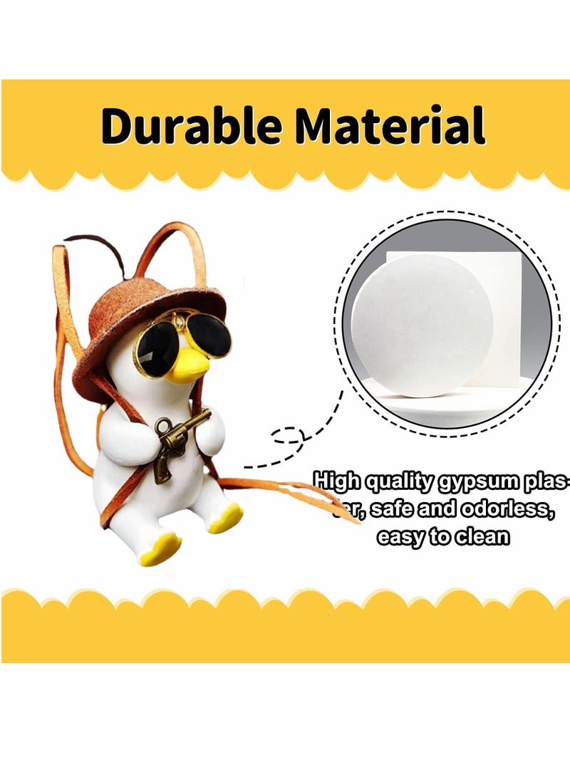 Loquat Swing Duck Car Ornament, Cute Duckling Automotive Rearview Mirror Interior，Pendant for Indoor Room Home Decor - Image 2