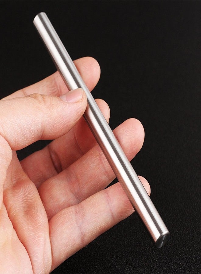 EKLOEN Ballpoint Stainless Steel Silver Pen, Fine Point, Black Ink, One Pack - Image 1