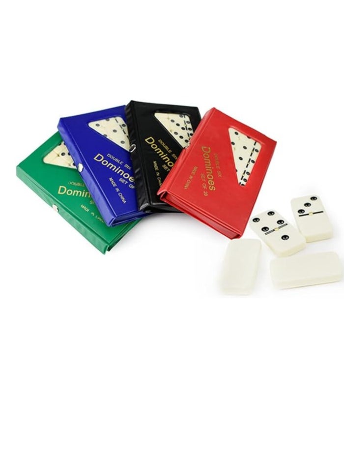 Generic Other Double Six Classic Ivory Dotted Dominoes In Vinyl Case  - Image 2