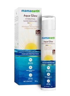 Mamaearth Aqua Glow Hydrating Sunscreen Gel with Himalayan Thermal Water  Hyaluronic Acid With SPF 50,50g
