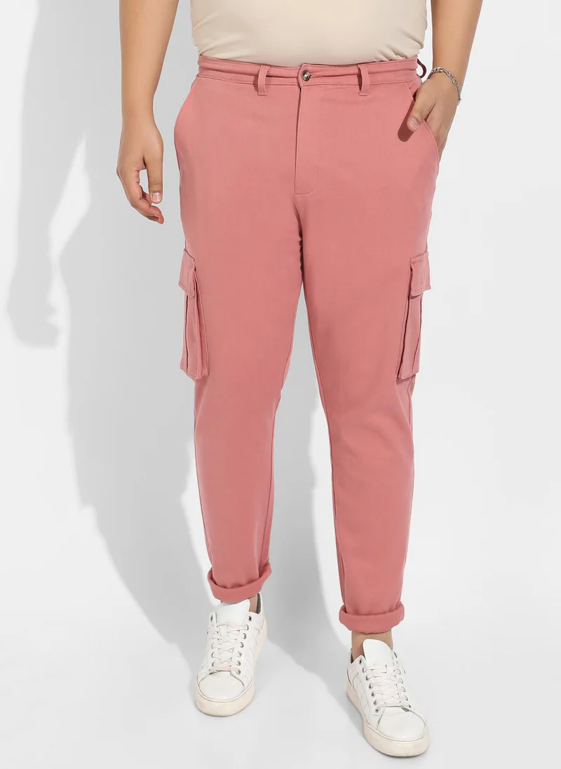 انستافاب بلس بنطلون كارغو رجالي وردي فاتح من إنستافاب بلس