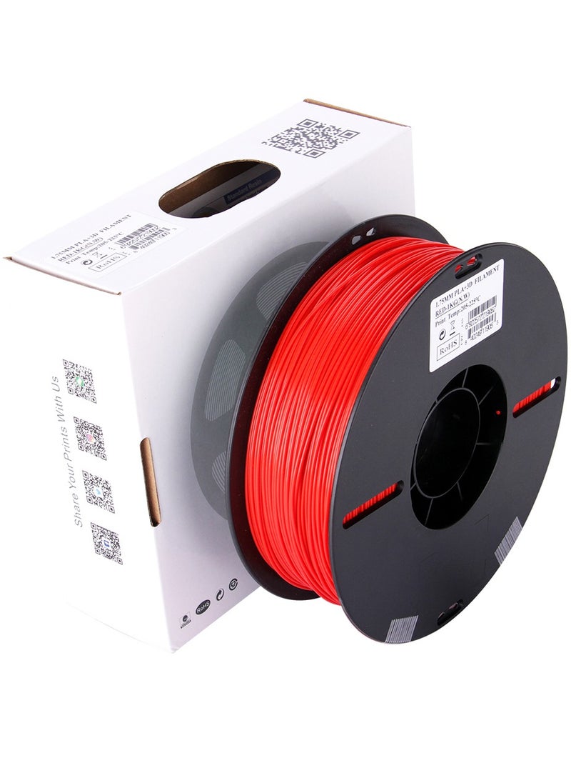 eSUN Esun 3D Printer Filament PLA+ 1.75 mm Dimensional Accuracy +/- 0.05 mm 1 Kg (2.2 lbs) Spool 3D Printing Material for 3D Printers – Red  - Image 5