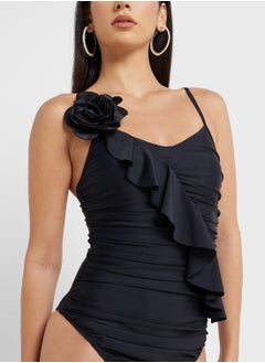 ELLA Swimsuit Wih 3D Floral & Body Ruffles  - Image 3