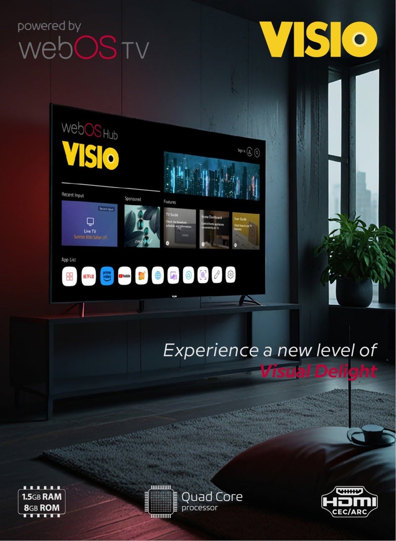 VISIO 85-Inch 4K UHD Smart TV | WebOS | Frameless Design | High-Quality Display - Image 2