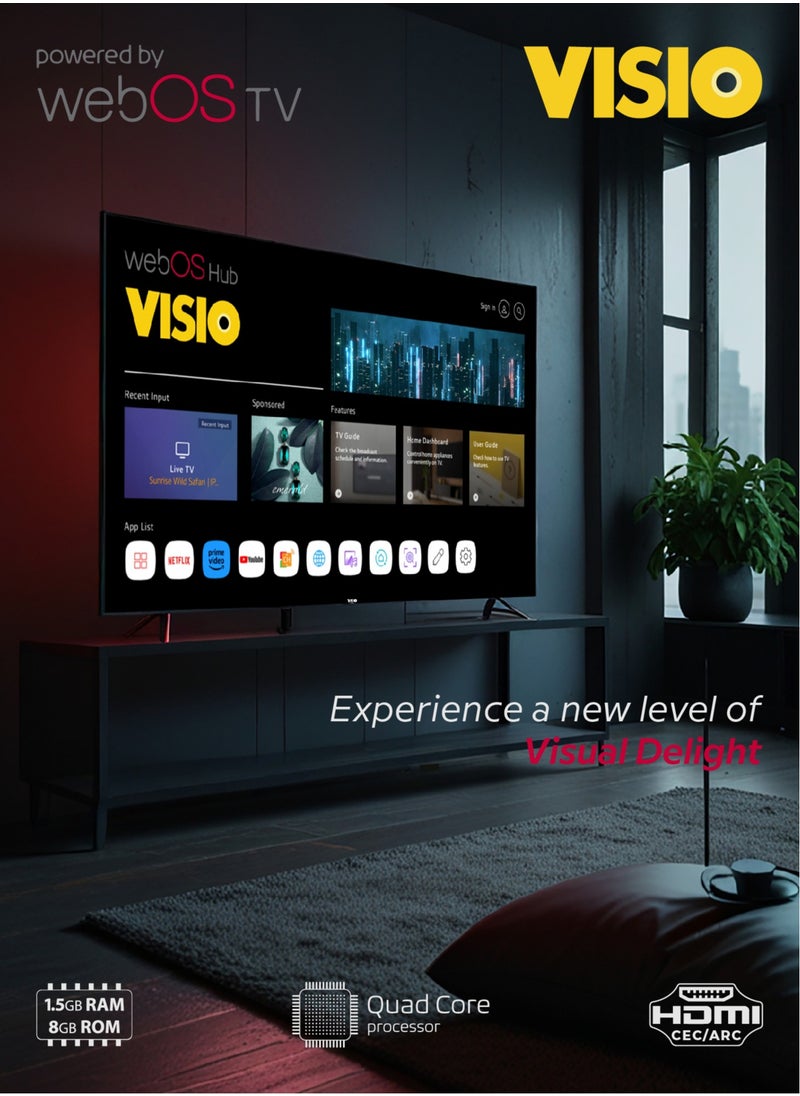 فيسيو فيسيو تلفزيون 85 بوصة 4K UHD الذكي | webOS | تصميم بدون إطار | جودة عرض عالية  - Image 1