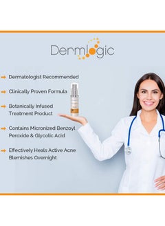 Dermlogic Acne Spot Treatment Overnight Treatment For Whitehead & Blackhead Pimples. Eliminate Cystic Breakouts & Clogged Pores. Clears Away Severe Mild Moderate Blemishes For Teens & Adults. Alcoholfree.  - Image 2