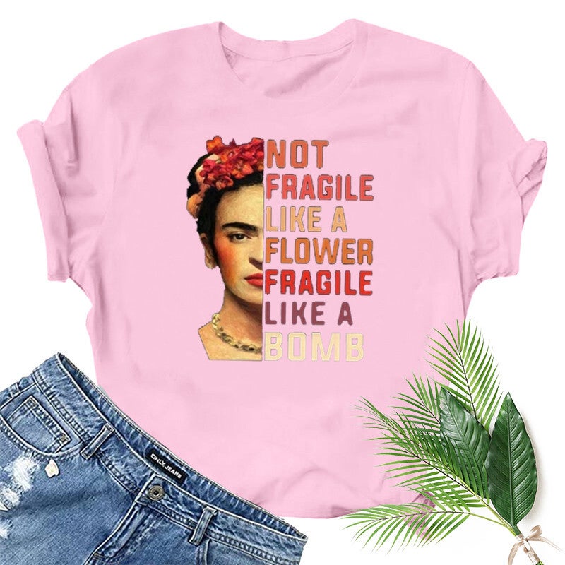 wish independent station girl avatar fun pattern printed short sleeve t-shirt - Image 4