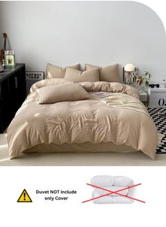 Single size 4 pieces Bedding Set Without Filling, Washable Cotton Beige Color. - pzsku/Z9FFD4734F3D22350564AZ/45/_/1732728449/4011b9a7-f2df-494a-9c43-5fefaff628bd