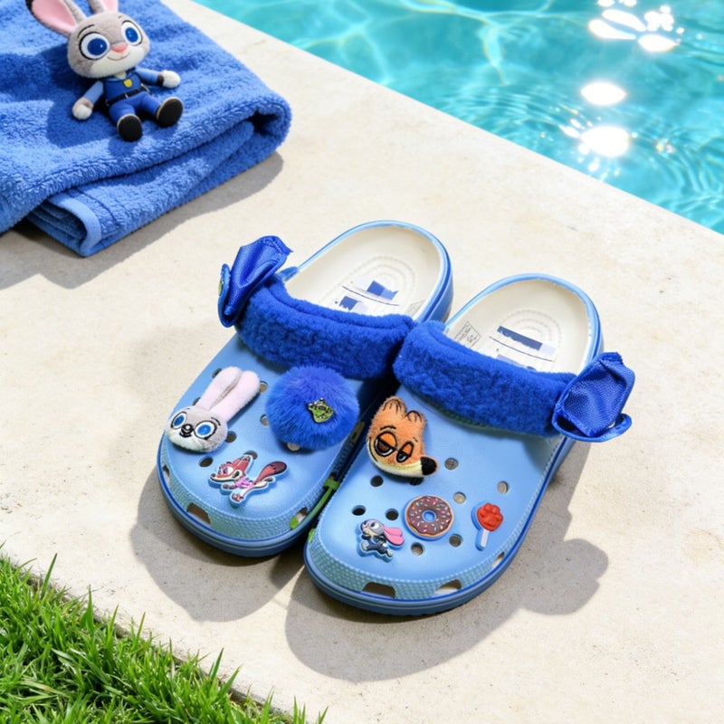 Breathable Lightweight EVA Clogs with Closed Toe and Zootopia Cartoon Design - Image 1