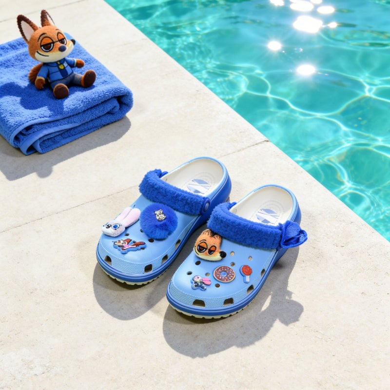 Breathable Lightweight EVA Clogs with Closed Toe and Zootopia Cartoon Design - Image 3