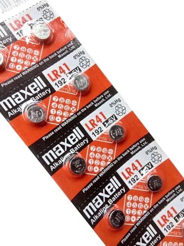 Maxell 10 x LR41 AG3 192 Alkaline 1.5V Batteries - Image 2