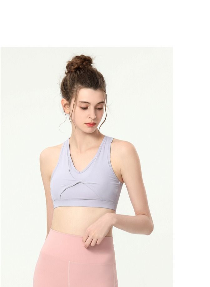 Loquat Yoga Sports Running Fitness Vest Purple 