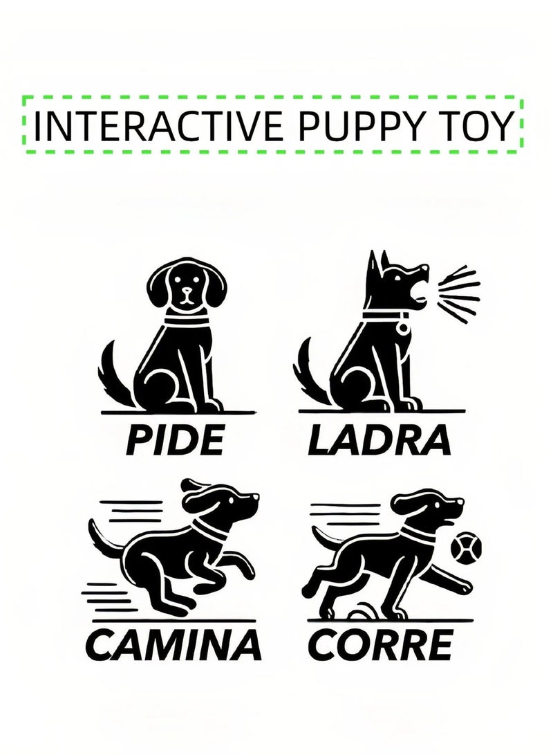 Interactive Realistic Teddy Puppy Robot Toy, Smart Simulation Pet Dog With Walking, Barking & Movement Functions, Electronic Companion Toy Gift for Kids - Image 4