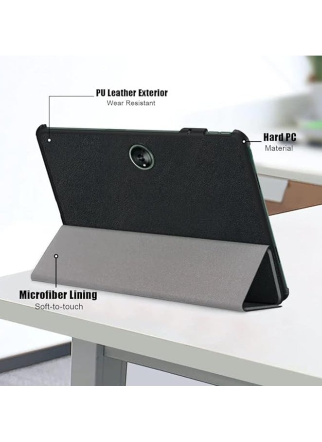 erorex - Case for OnePlus Pad 11.61 inch Slim Tri-Fold Smart Case,Multi- Viewing Angles,Stand Hard Shell Folio PU Leather Smart Cover with Auto Sleep/Wake,Slim Tablet Case Cover For OnePlus Pad (Black) - Image 1