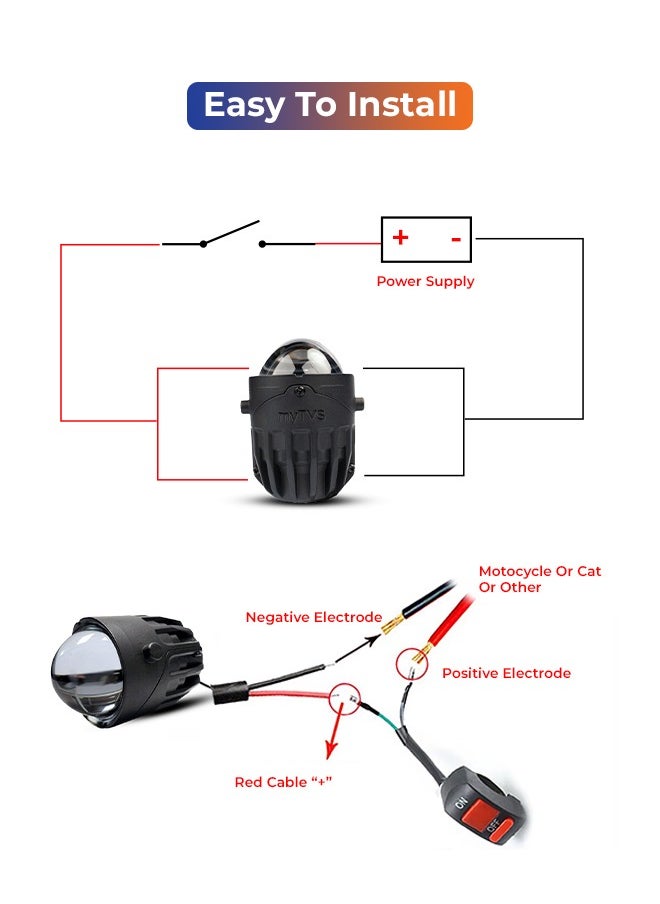 myTVS - myTVS Projector Fog Light 100W 2 inch with normal lens MPLFL-01 - Image 1