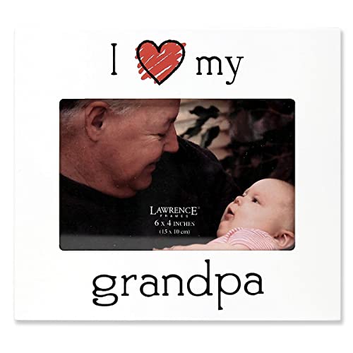 Lawrence Frames 'I Love My Grandpa' Picture Frame, 6 by 4-Inch, White - Image 3