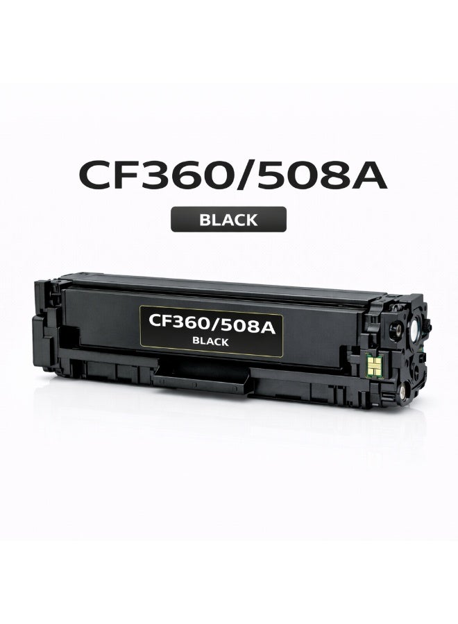 مالتي كلر خرطوشة حبر متوافقة HP CF360A / 508A أسود – حبر ليزر عالي الإنتاجية - Image 1