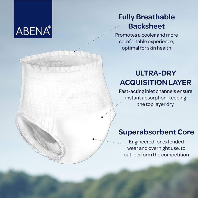 Abena Pants Premium Protective Underwear Level 0 Medium to Large Sizes Medium 14 Count Pack of 2 - Image 4