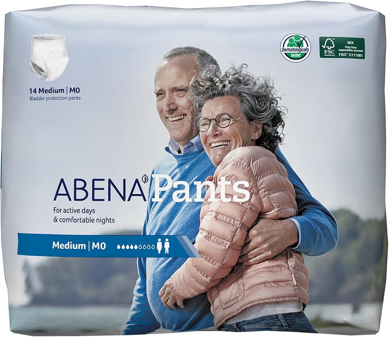 Abena Pants Premium Protective Underwear Level 0 Medium to Large Sizes Medium 14 Count Pack of 2 - Image 2