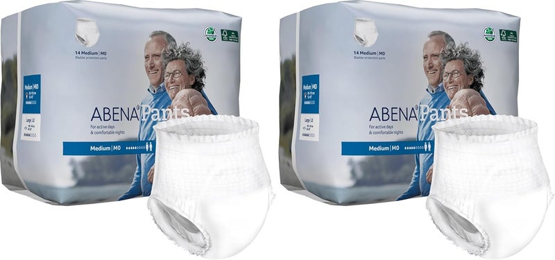 Abena Pants Premium Protective Underwear Level 0 Medium to Large Sizes Medium 14 Count Pack of 2 - Image 1