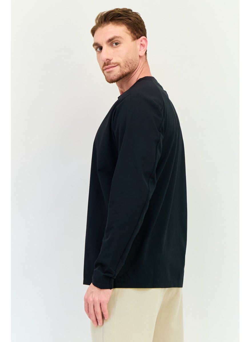 Adidas Men Sportswear Fit Long Sleeve Outdoor Sweatshirt, Black  - Image 2