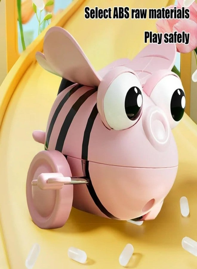 UTPATI Children's Wind-Up Tumbling Bee Early Interactive Educational Bee Baby Development Toy with Mechanical Rolling, Jumping, Crawling and Sitting Toy for Children - Image 4