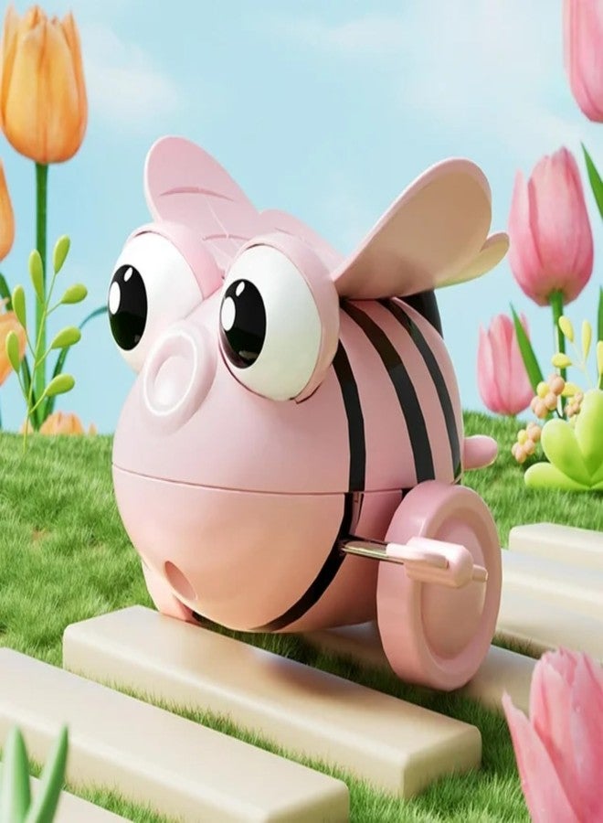 UTPATI Children's Wind-Up Tumbling Bee Early Interactive Educational Bee Baby Development Toy with Mechanical Rolling, Jumping, Crawling and Sitting Toy for Children - Image 1