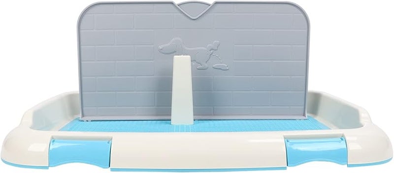 صينية داخلية زرقاء لحوض تواليت الكلاب مع غطاء حائط سهل التنظيف لحامل تدريب الجراء على استخدام المرحاض - Image 2