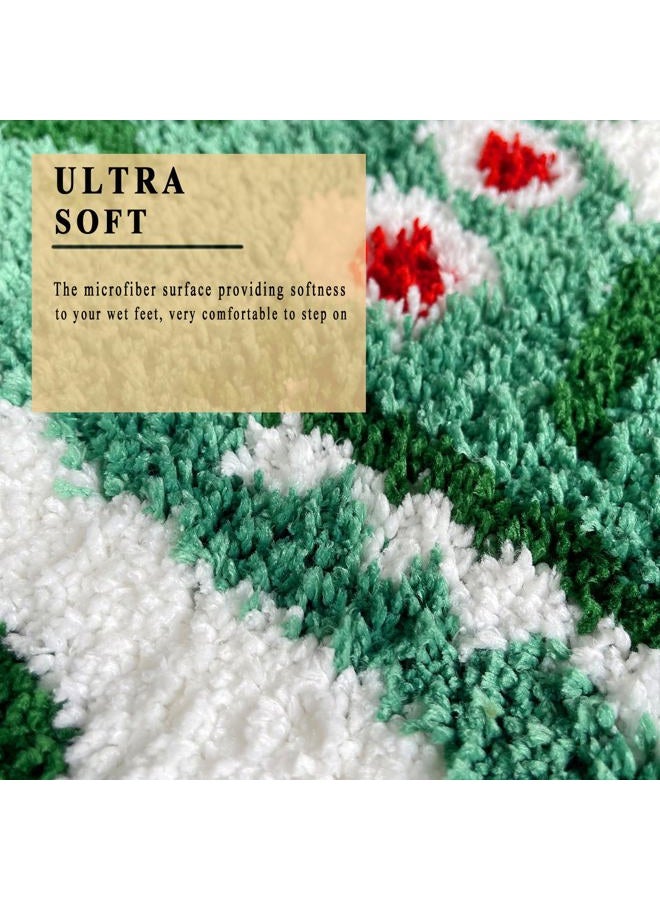 UKELER Cartoon Bath Rugs, Cute Crocodile Shape Kids Rug Shaggy Accent Bedroom Rugs Funny Home Decoration Indoor Rug Non-Slip Fluffy Bath Rugs for Bathroom, Kids Room, Bathtub, Sink, Entry Way 29''×20'' - Image 5