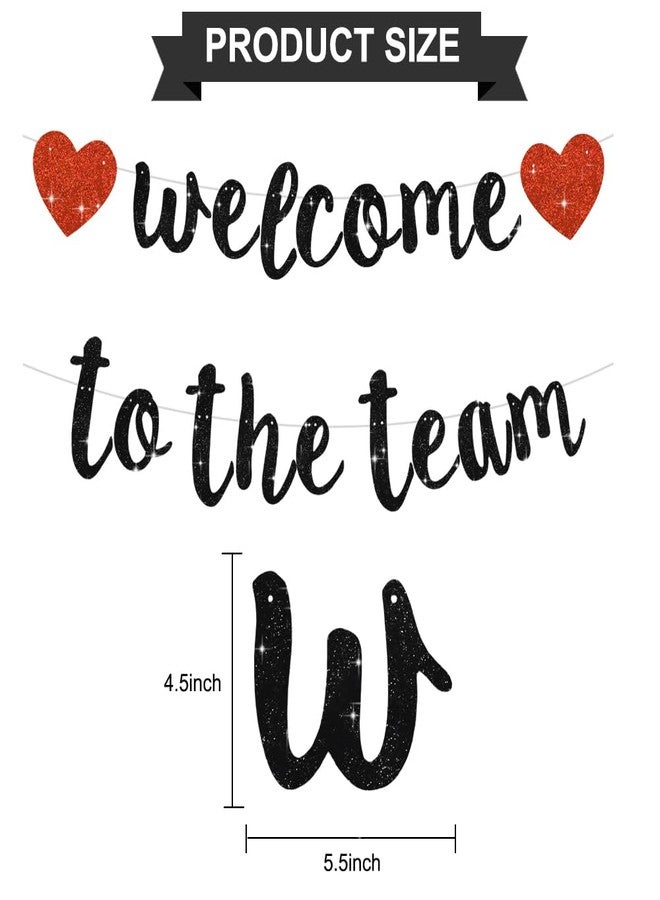 بيشيدا لافتة ترحيبية سوداء من BEISHIDA، بدون تصميم ذاتي، ديكورات حفلات مكتبية للمعلمين الجدد والموظفين وزملاء العمل وأعضاء الفريق - Image 2