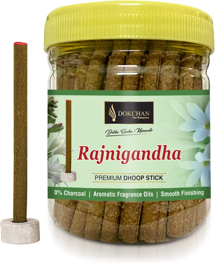DOKCHAN Rajnigandha Dhoop Sticks for Puja Charcoal Free Pack of 150 gm Dhup Batti Stick - Image 1