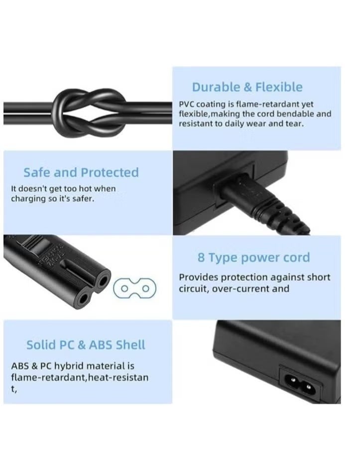 LC-E10 Battery Charger for Canon LC-E10 LC-E10C LC-E10E Batteries for Canon EOS Rebel T7 T6 T5 T3 T100 4000D 3000D 2000D 1500D 1300D 1200D 1100D Cameras Battery Quick Chargers,with Power Supply Cord. - Image 5