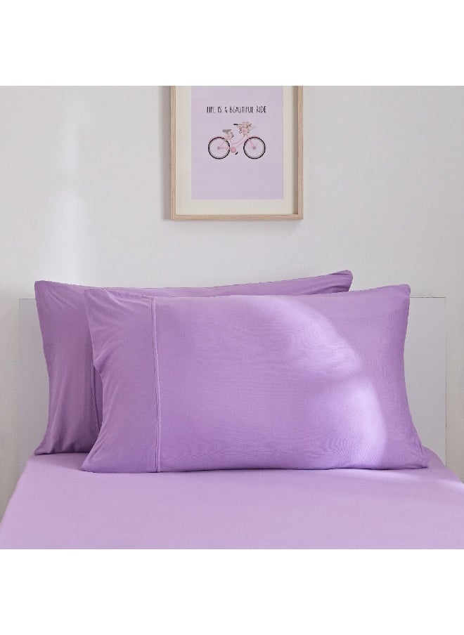 Home Box Ivy Meadows 2-Pieces Fleeting Microfibre Jersey Pillow Cover Set 75 x 50 cm  - Image 2