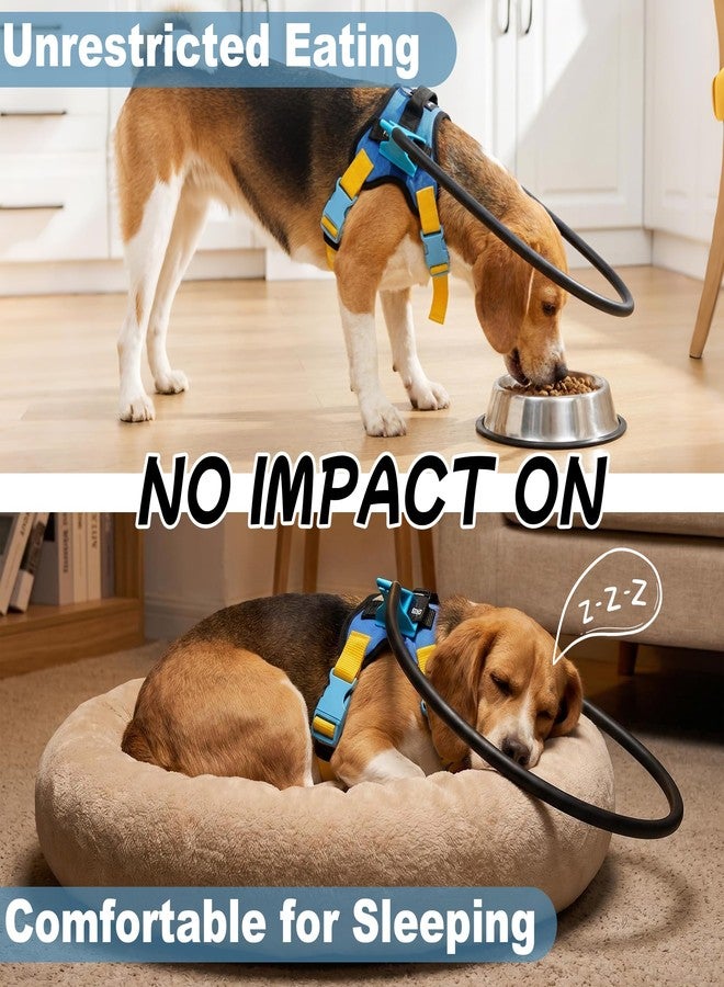 LetPetRun Adjustable Blind Dog Halo Collar, Protective Navigation Aid with Protective Ring Collar for Visually Impaired Dogs (XS fits 16.80"-20.90") - Image 5