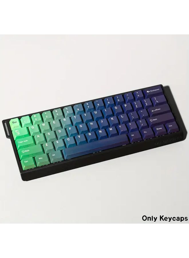 Double Print EN Gradient Cherry PBT Keycaps For Gaming Mechanical Keyboard ISO Layout - Image 1