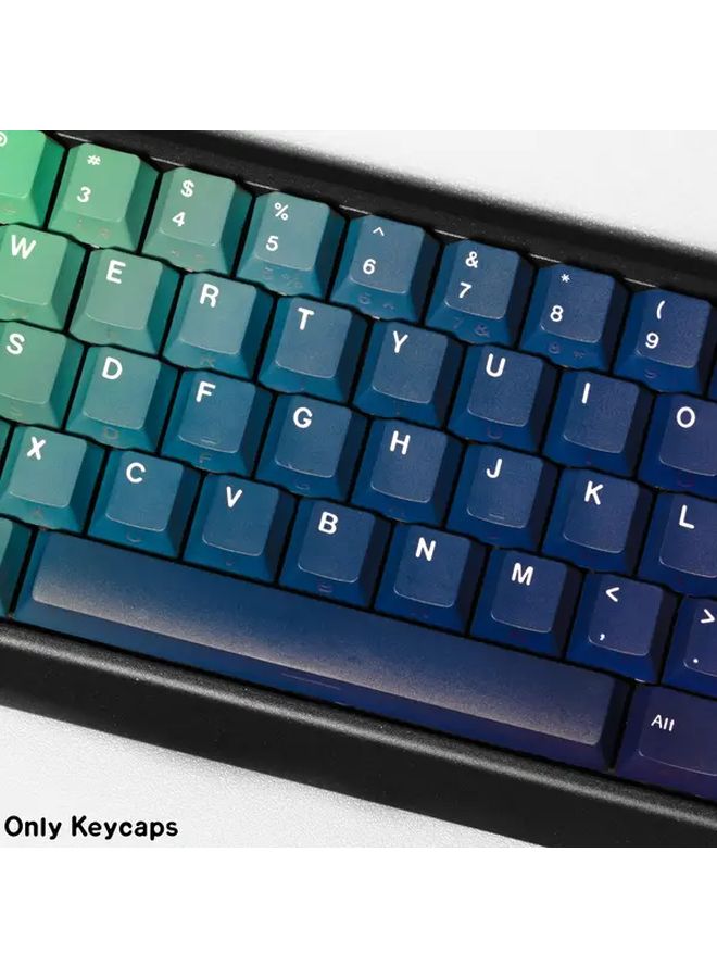 Double Print EN Gradient Cherry PBT Keycaps For Gaming Mechanical Keyboard ISO Layout - Image 2