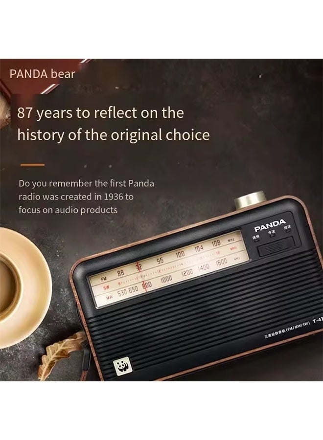 باندا جهاز استقبال راديو باندا T41 عتيق الطراز، محمول، كامل النطاق، FM، SM، MW، مشغل موسيقى مكتبي كلاسيكي من أشباه الموصلات - Image 2
