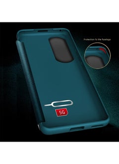 X-level Compatible With Honor 90 Pro Case Frosting Clear View Window With Smart Sleep Flip Case Automatic Wake Up and Sleep Drop Protection Shockproof Protective Cover Premium Leather Phone Shell Case Cover  - Image 2
