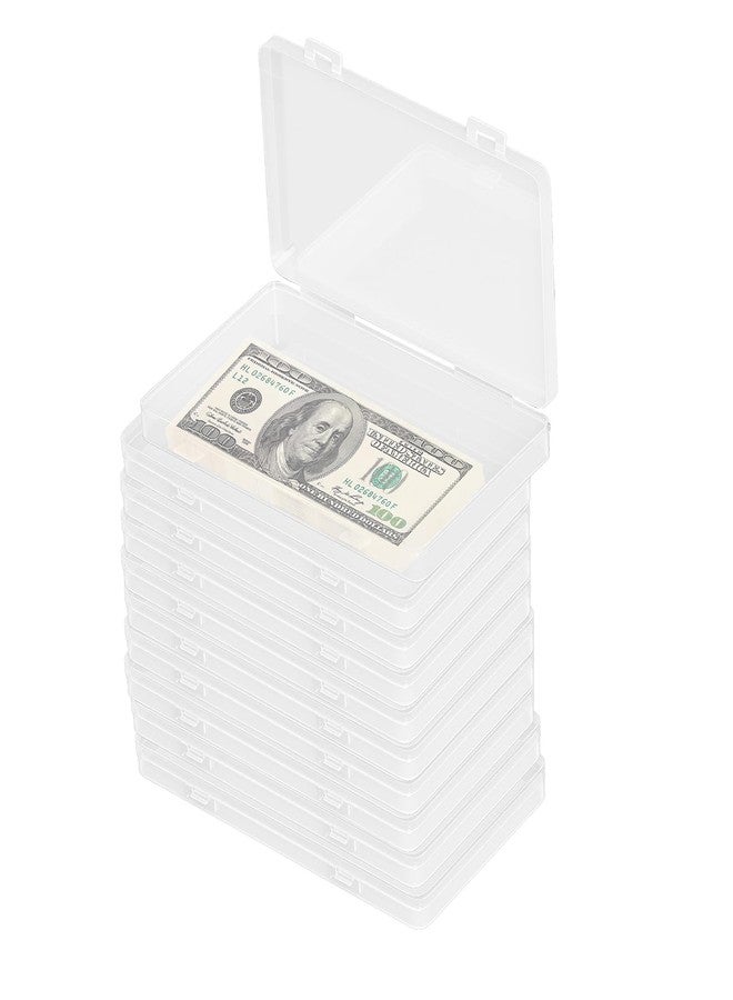 Hiyoo 10 PCS Paper Money Holders Plastic Money Storage Case - Image 1
