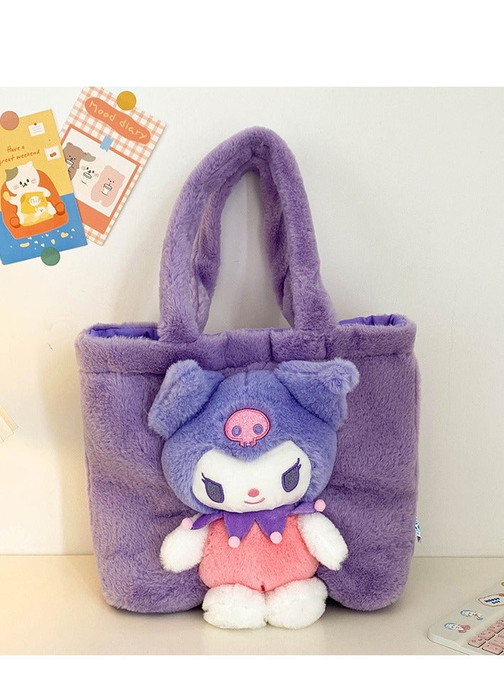 kuromi Purple Kuromi Sanrio Tote Bag 35*28cm 