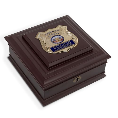 Allied Flag Allied Frame US Police Officer Medallion Desktop Box - Image 5